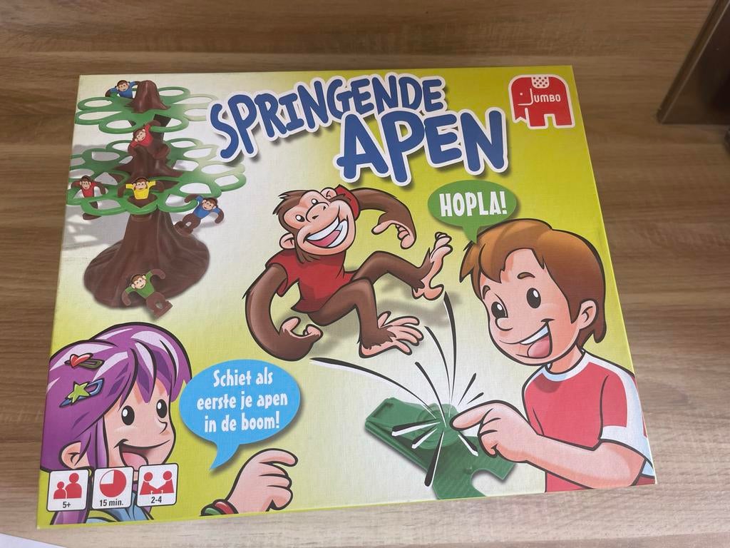 Jumbo Springende Apen Spel - Nieuw in verpakking!, Drie of vier spelers, Ophalen of Verzenden, Nieuw