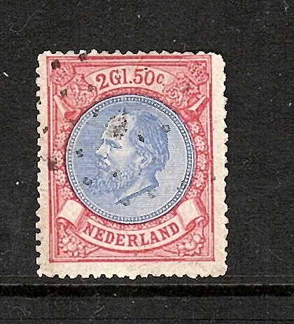 191 nvph 29 Willem 3 1872 zie scans, Ophalen of Verzenden, T/m 1940, Gestempeld