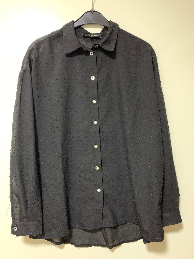 Zwarte damesblouse maat S, Kleding | Dames, Blouses en Tunieken, Bella Ragazza, Zwart, Ophalen of Verzenden, Zo goed als nieuw