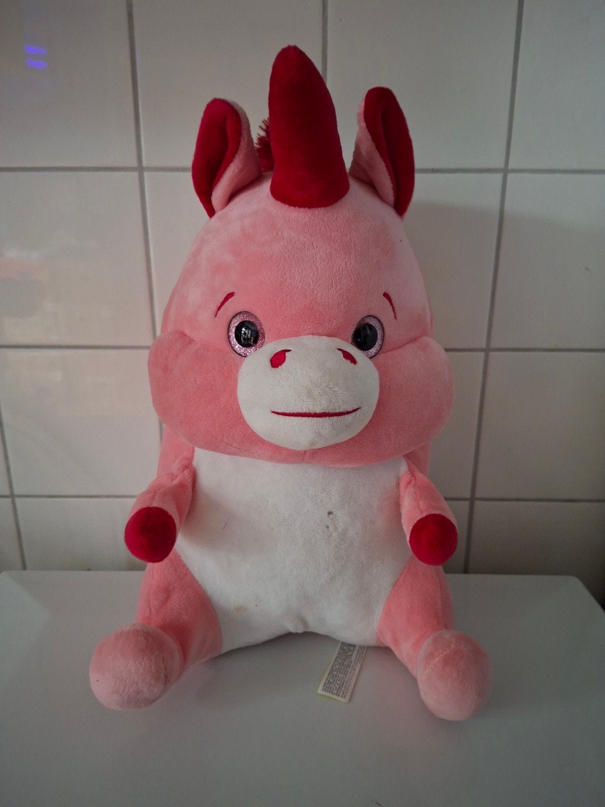Roze Eenhoorn Knuffel - Gebruikt, Gebruikt, Eenhoorn, Ophalen of Verzenden, Middelgroot (20 tot 80 cm)
