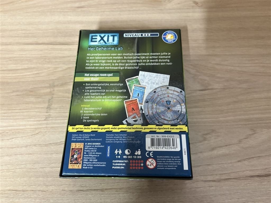exit het geheime lab - s4191, Verzenden, Zo goed als nieuw