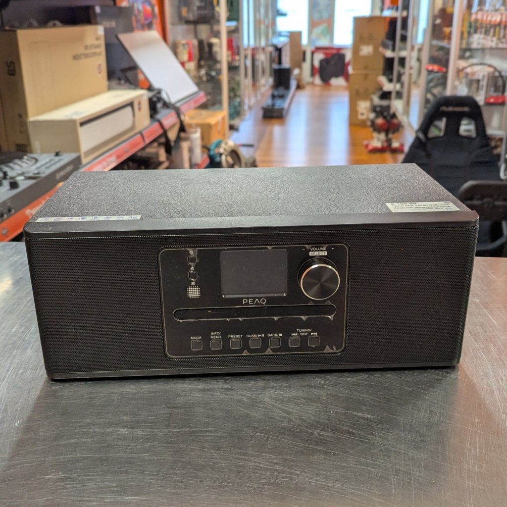 PEAQ PDR 370 BT DAB-radio Zwart met afstandsbediening, Flex Ltd., Zo goed als nieuw, https://flex.com/contact-us, Nobelstraat 10, 5807 GA Oostrum LB, Limburg, Nederland