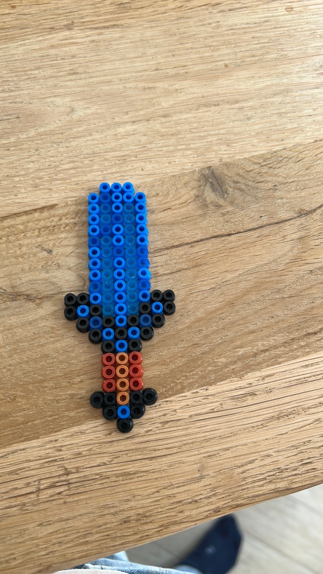 Strijk kraalen Minecraft zwaard, Verzamelen, Boekenleggers, Ophalen, Zo goed als nieuw, Overige onderwerpen
