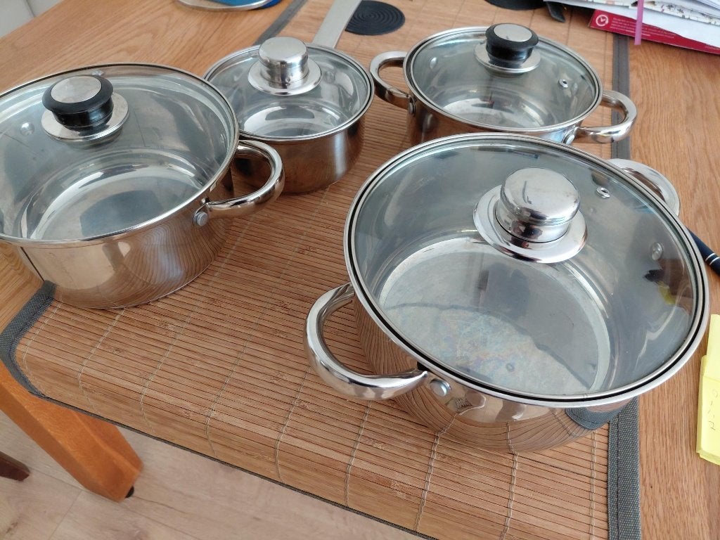 pannen, Ophalen, Gebruikt, Rvs, Kookpan