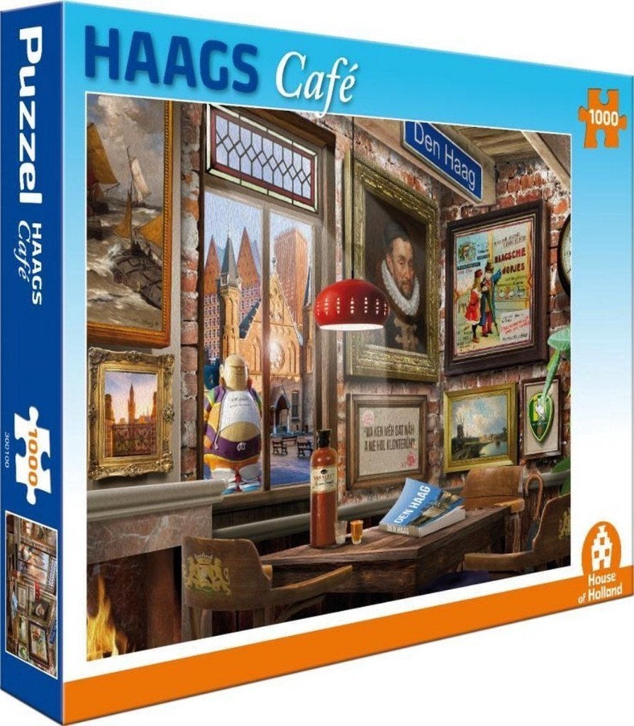 legpuzzel 1000 stukken nieuw Cafe serie - Haags Cafe, Ophalen of Verzenden, 500 t/m 1500 stukjes, Nieuw, Legpuzzel