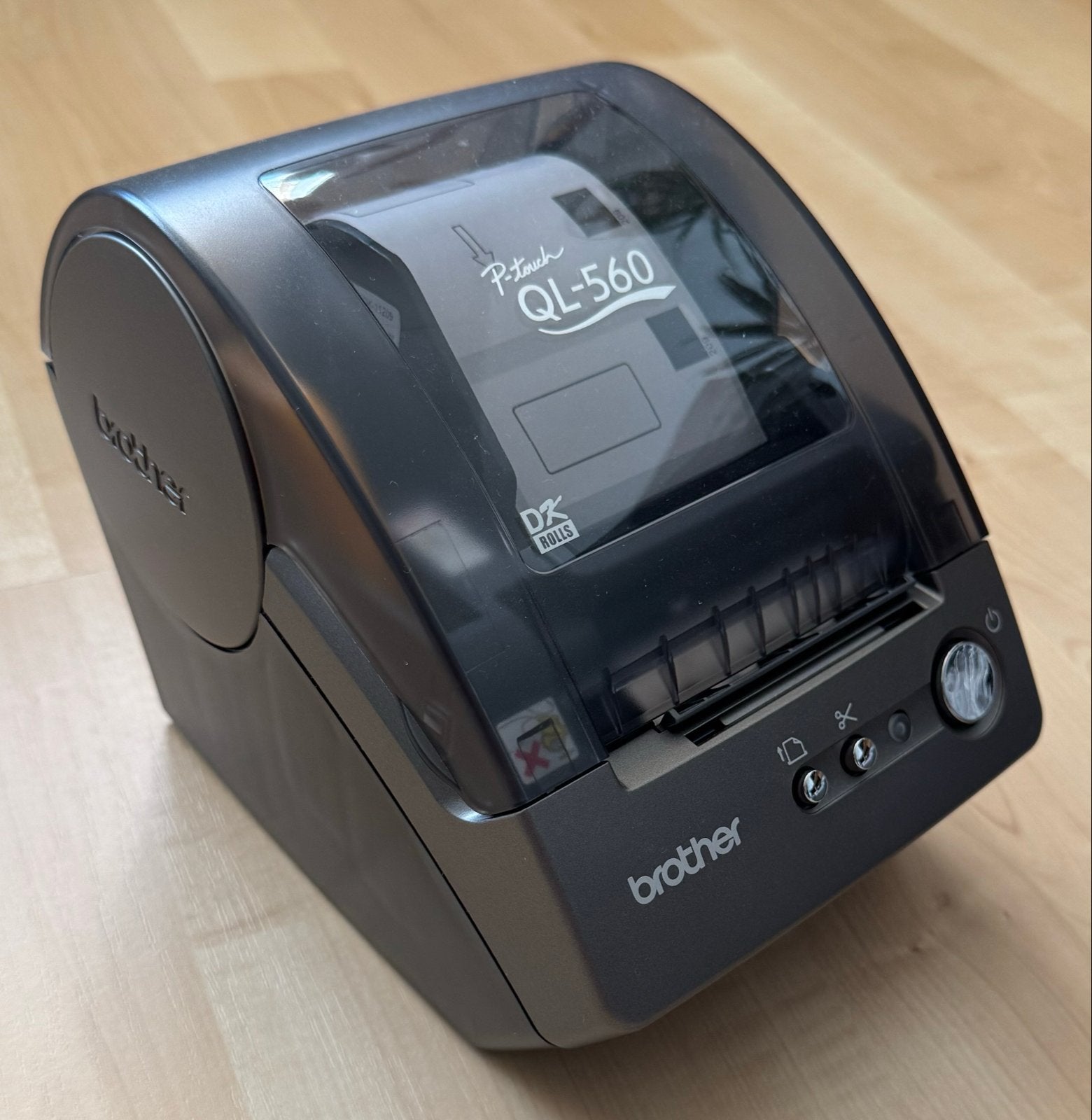 Brother QL-560 Labelprinter voor DK labels en tapes, Computers en Software, Ophalen of Verzenden, Gebruikt, Etiket