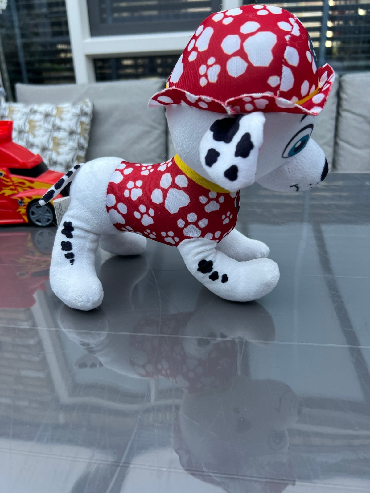 Paw Patrol Marshall knuffel - Zo goed als nieuw, Ophalen, Overige merken, Hond, Zo goed als nieuw