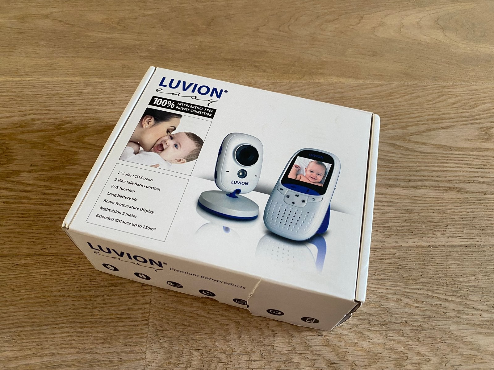 Luvion Easy Babyfoon met Camera en Terugspreekfunctie, Ophalen of Verzenden, Gebruikt, 250 meter of meer, Camera
