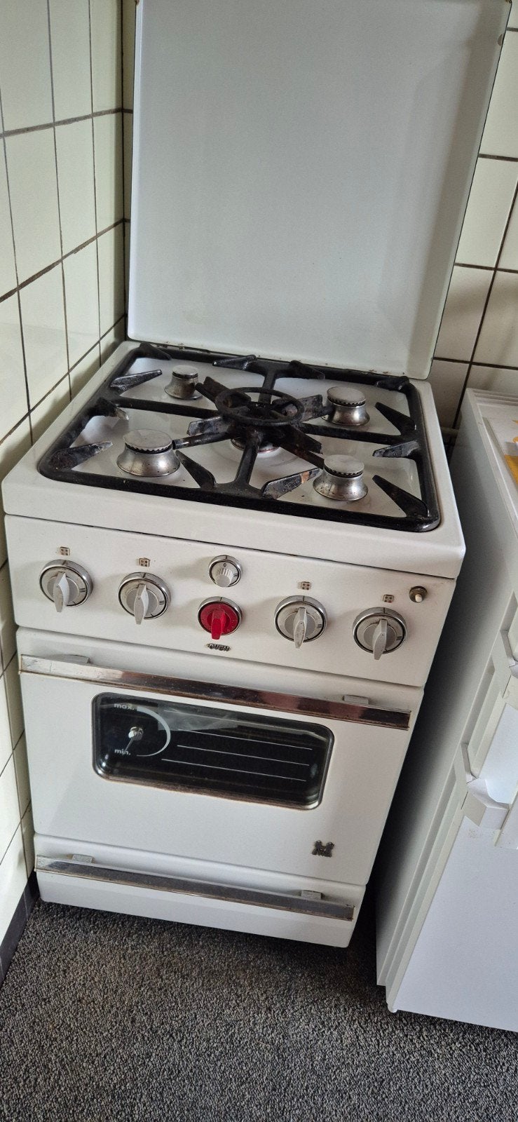 Etna gasstel met oven, Ophalen, Gebruikt, 4 kookzones, Gas