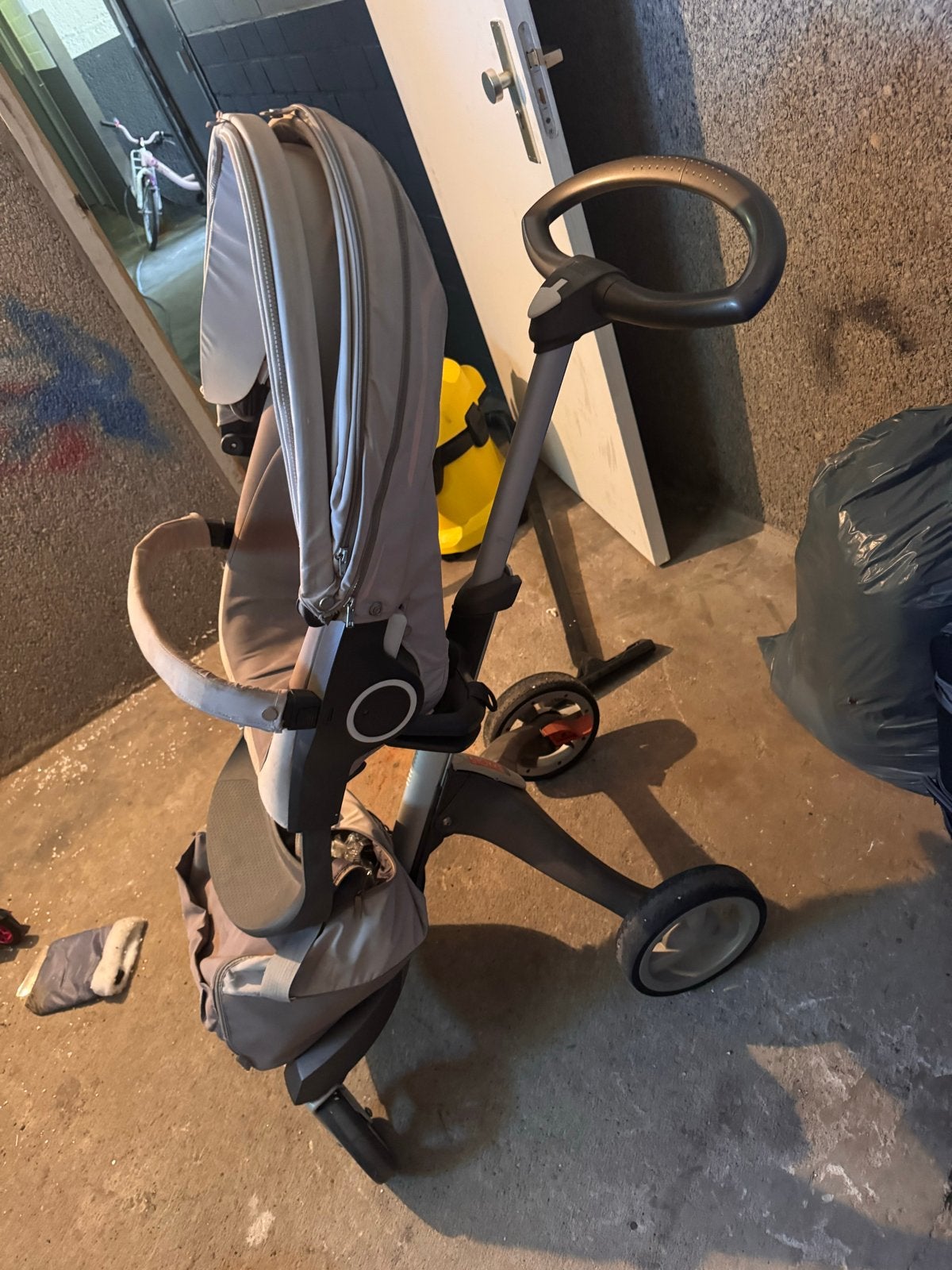 Stokke Xplory V5 Kinderwagen - Grijs, Ophalen, Gebruikt, Kinderwagen, Overige merken