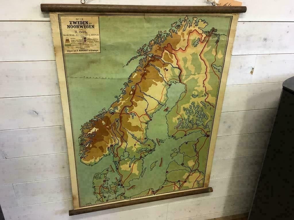Zeer oude landkaarten , leuk als decoratie in uw huis., Antiek en Kunst, Ophalen