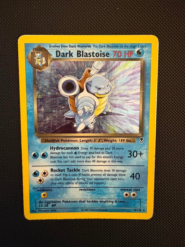 Dark Blastoise holo 4/110 pokemon legendary collection, Hobby en Vrije tijd, Verzamelkaartspellen | Pokémon, Ophalen of Verzenden