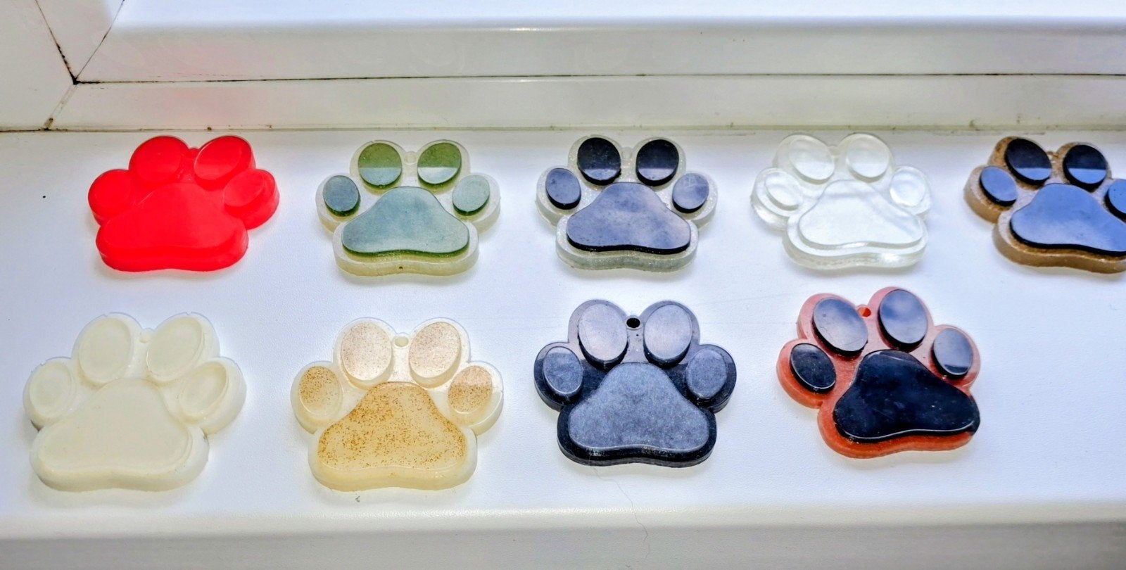 Handgemaakte hars honden pootjes, Verzenden
