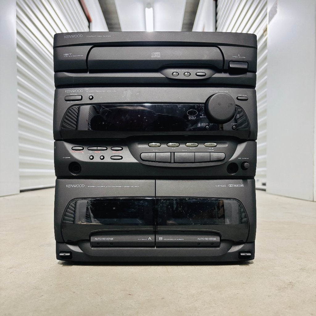 Kenwood Stereo Set met CD, Cassette, Tuner en Speakers, Audio, Tv en Foto, Ophalen, Gebruikt, Cassettedeck, Overige merken