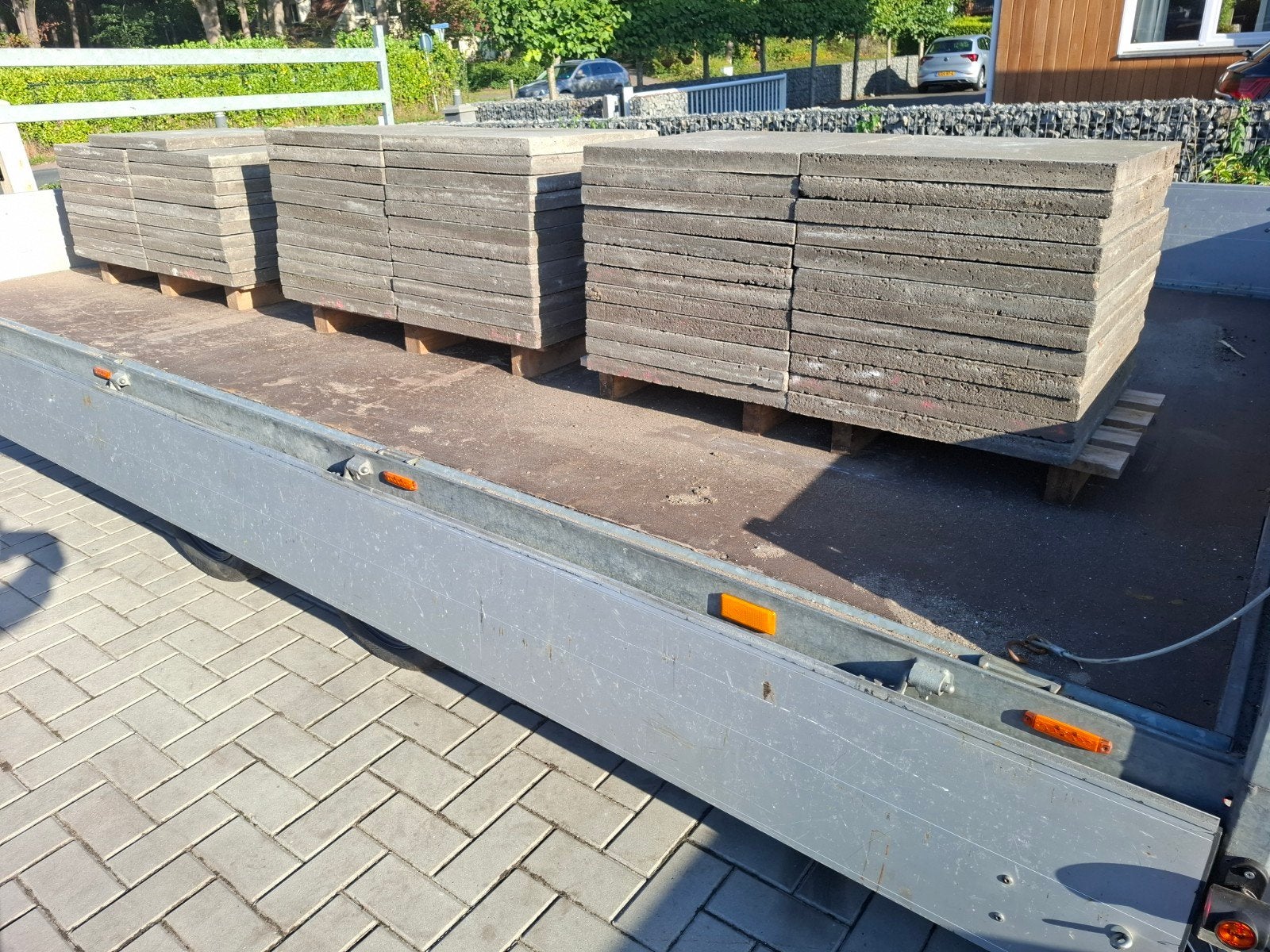 17m² Oud Hollandse schellevis tegels 50x50, Tuin en Terras, Ophalen
