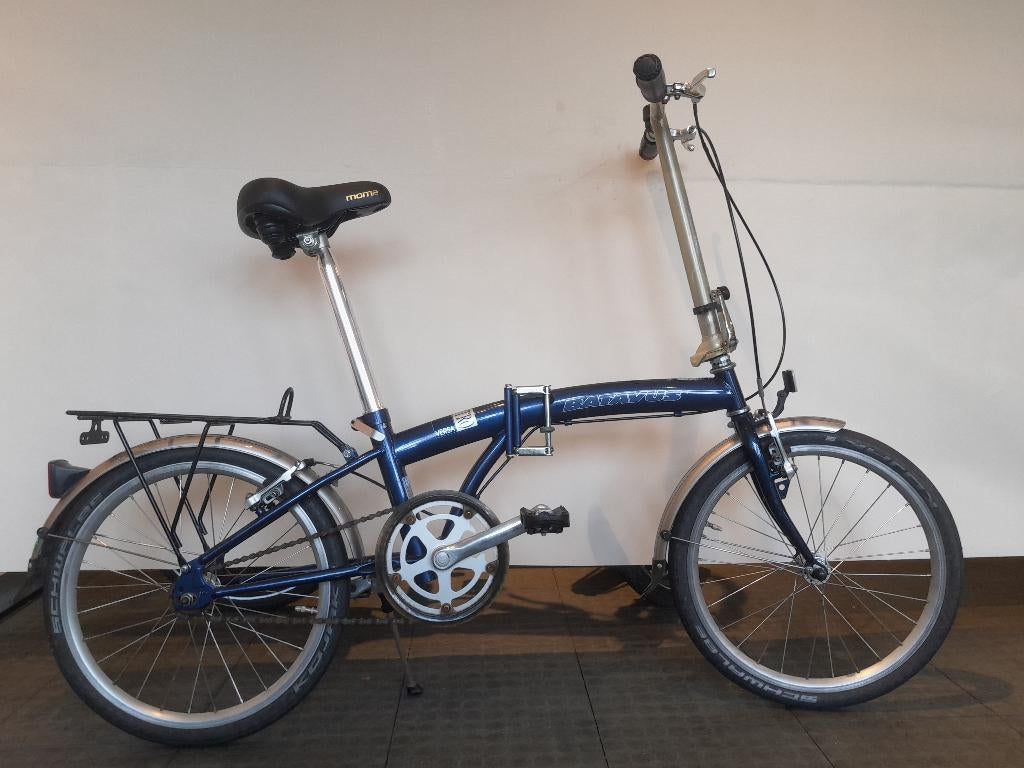 Batavus Introversa vouwfiets 20 inch – blauw  met handremmen, Fietsen en Brommers, Ophalen, 20 inch of meer, -, Velgrem