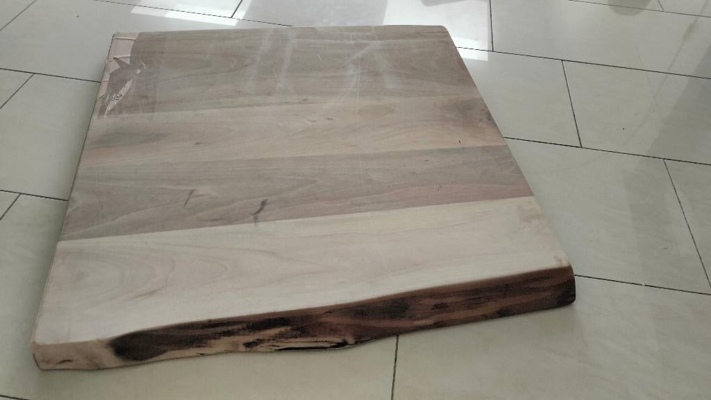 Salontafelblad Eiken 70x70 - 2 stuks beschikbaar, Ophalen, 50 tot 100 cm, Nieuw, 50 tot 100 cm