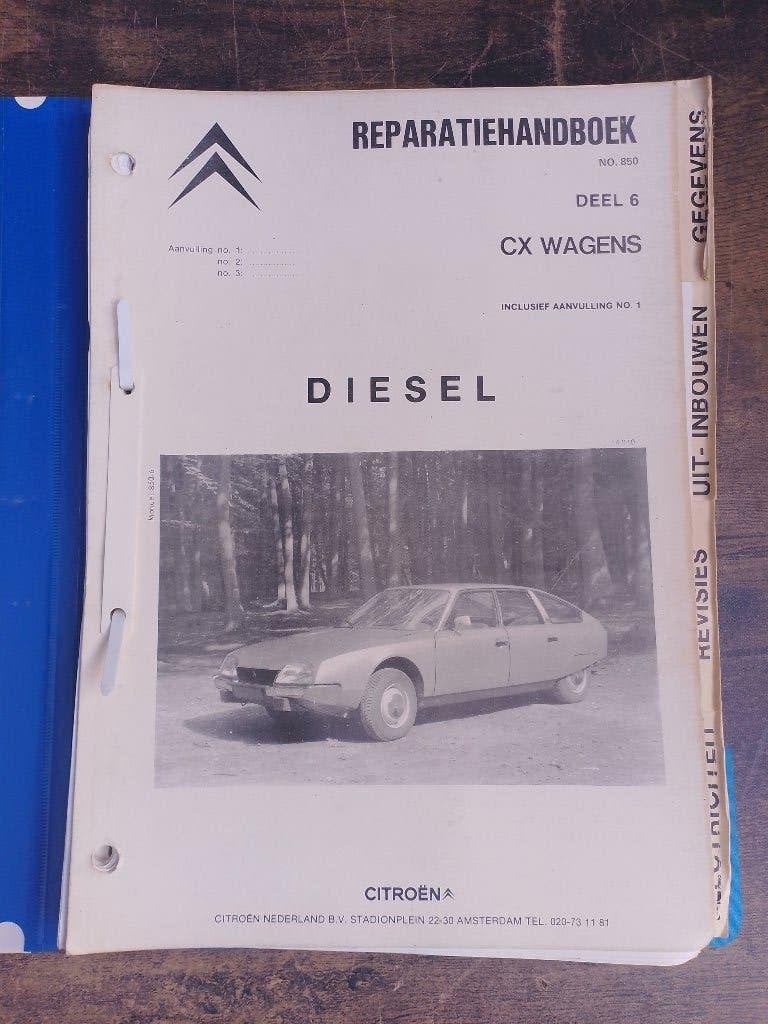 Citroen CX diesel dealer werkplaatsboek, Ophalen of Verzenden, Gelezen, Citroën