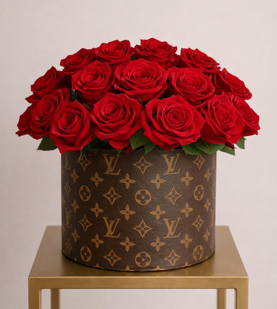 Flowerbox met kunstbloemen in diverse maten louis vuitton, Ophalen of Verzenden, Zo goed als nieuw