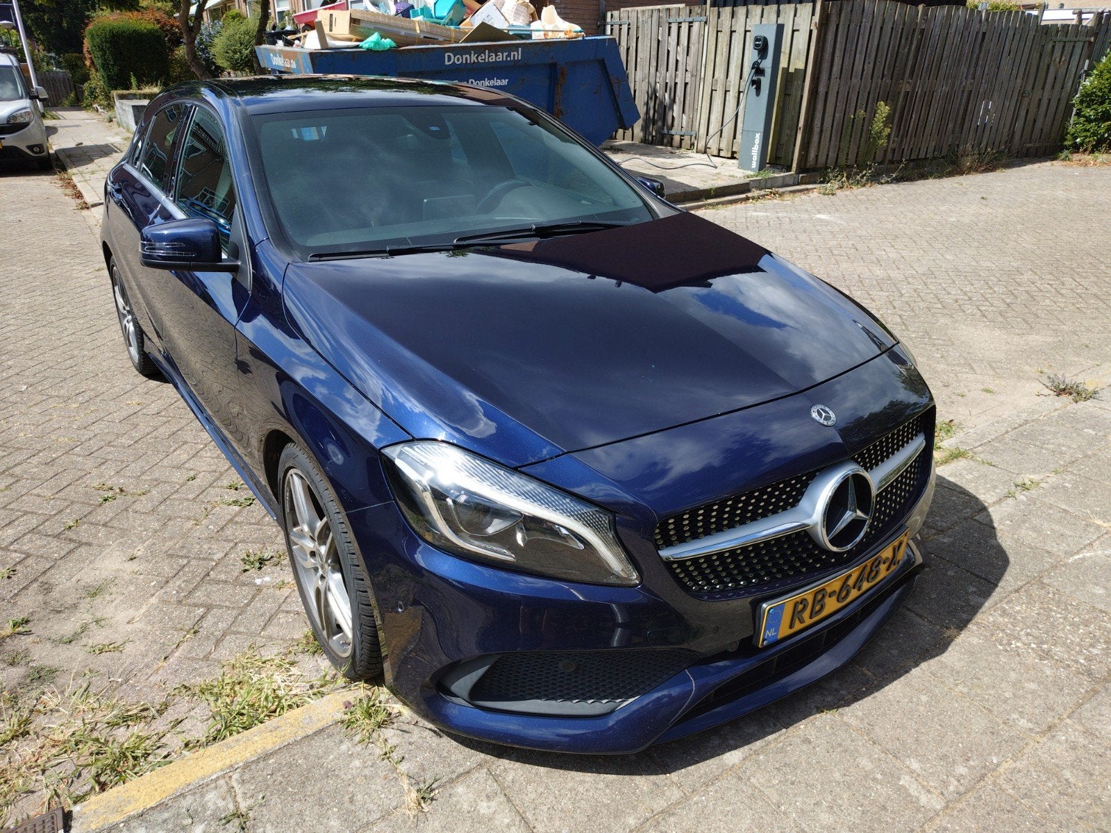 Mercedes-Benz A-Klasse A180 1.6 Blue EFF Aut7 2017 Blauw, Auto's, 1295 kg, 4 cilinders, Blauw, 122 pk