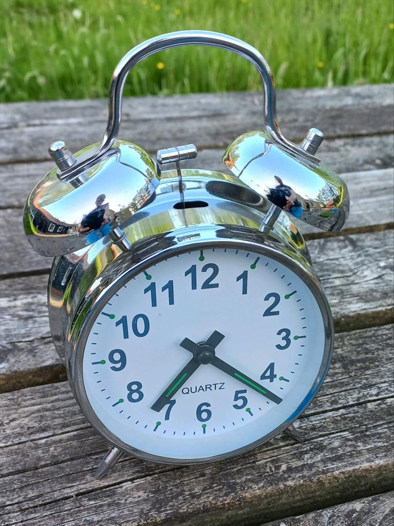 Bellen wekker met quartz uurwerk, Ophalen of Verzenden, Zo goed als nieuw