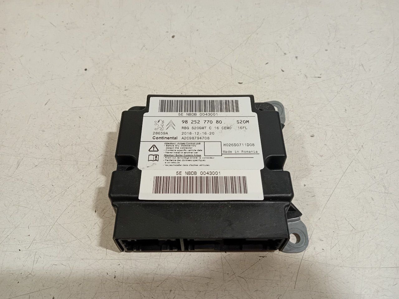 Airbag module Citroën C3, Auto-onderdelen, Dashboard en Schakelaars, Citroën, Gebruikt, Herkomst onderdeel bekend, 12 maanden garantie