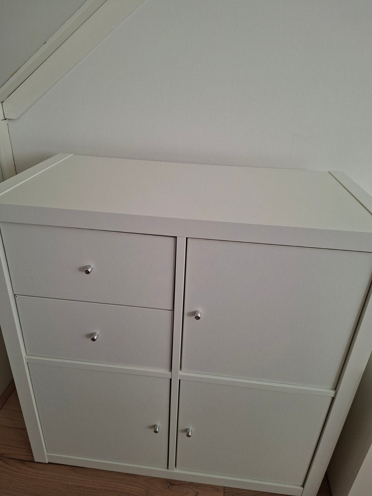 ikea kallax vakkenkast 4 vakken met inzet, Ophalen, Gebruikt, 50 tot 100 cm, Minder dan 100 cm
