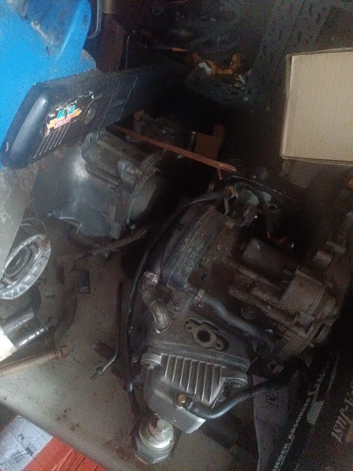 Motorblok Vespa scooter 4 tact 2 kleps, Fietsen en Brommers, Brommeronderdelen | Scooters, Gebruikt, Vespa, Blok, Ophalen