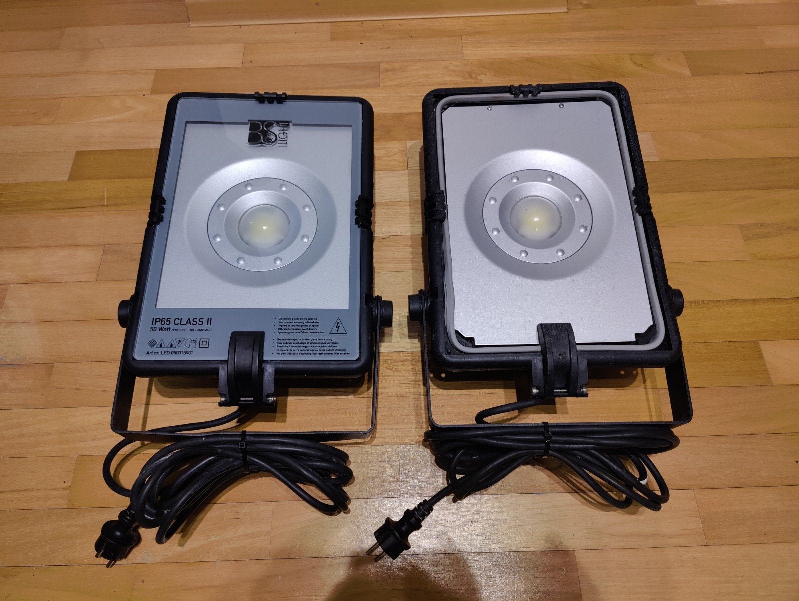 Pimaelux HQI COB led 50 Watt Werklamp •2 Stuks ✓Veel licht!, Ophalen of Verzenden, Gebruikt, 50 tot 200 watt, Lamp met armatuur