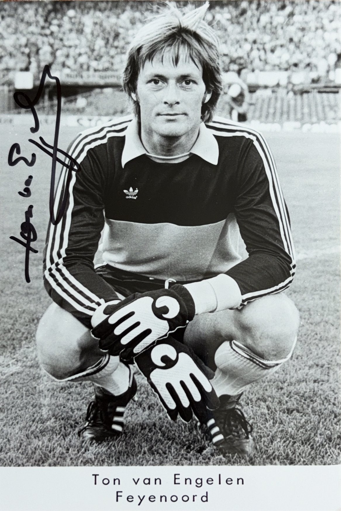 Spelerskaart Ton van Engelen - Feyenoord Rotterdam, Verzenden, Zo goed als nieuw, Feyenoord, Spelerskaart