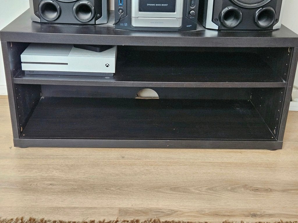 Ikea BESTÅ TV meubel zwart, Ophalen, Gebruikt, 100 tot 150 cm, Minder dan 100 cm
