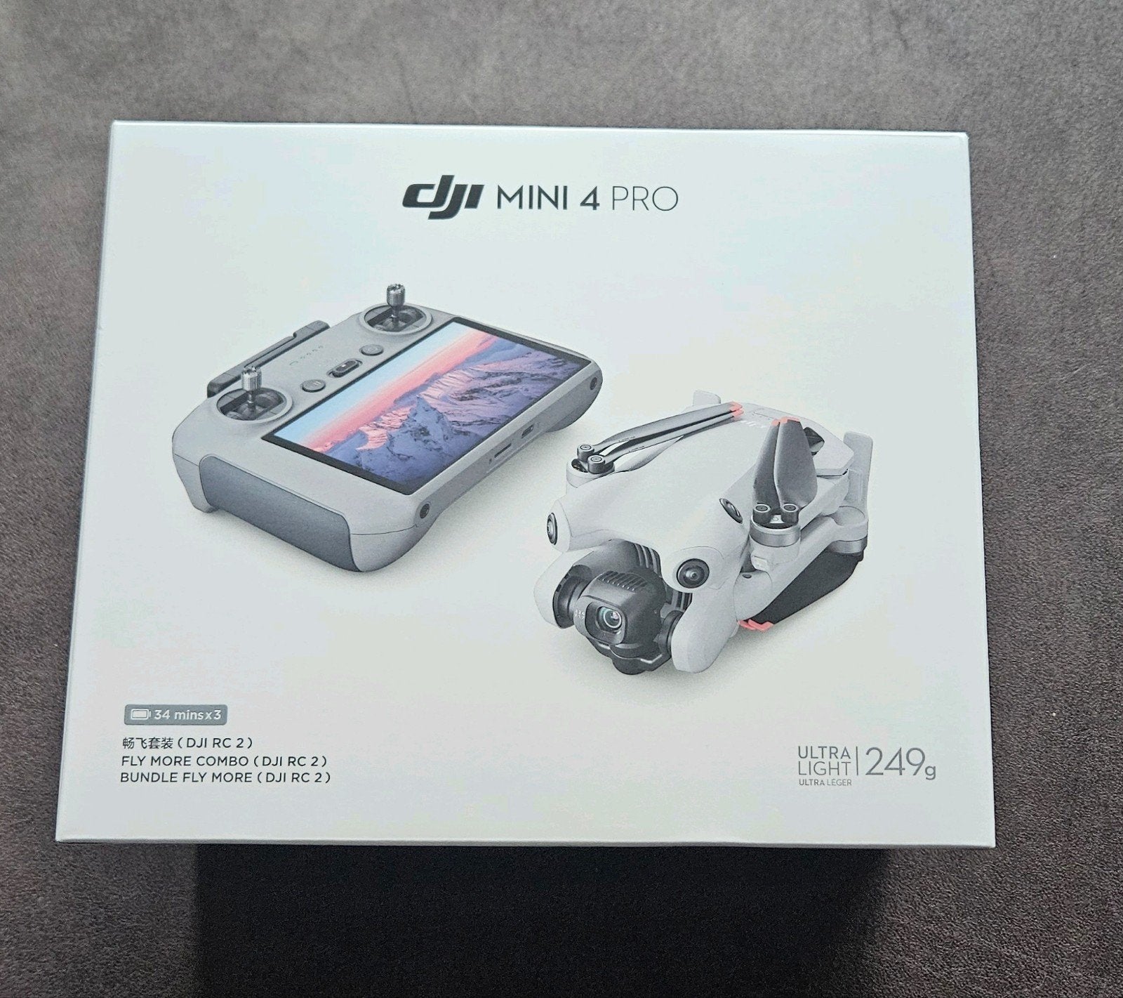 DJI Mini 4 Pro Fly More Combo (DJI RC 2), Audio, Tv en Foto, Drones, Cameradrone, Nieuw, DJI, 15 tot 30 minuten