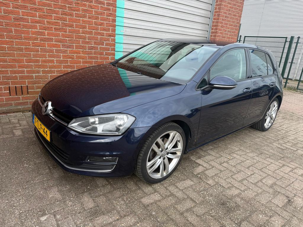 Volkswagen Golf 1.4 TSI ACT Highline 5-Drs Bj:2014 NAP!, Gebruikt, Euro 6, 4 cilinders, Blauw