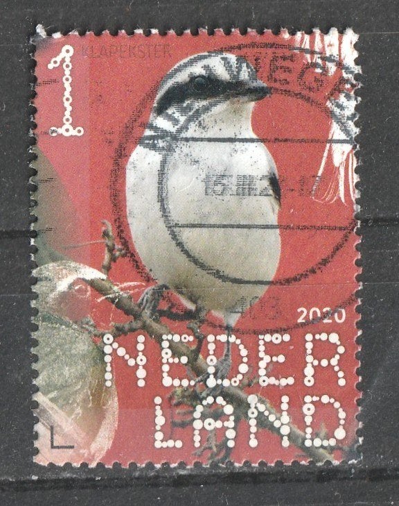 267 N beleef de natuur 2020 Klapekster, Ophalen of Verzenden, Na 1940, Gestempeld