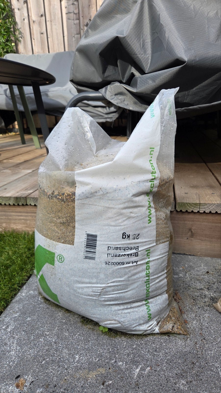 Gratis zak Brekerzand 25 kg, Tuin en Terras, Ophalen, Nieuw, Brekerzand