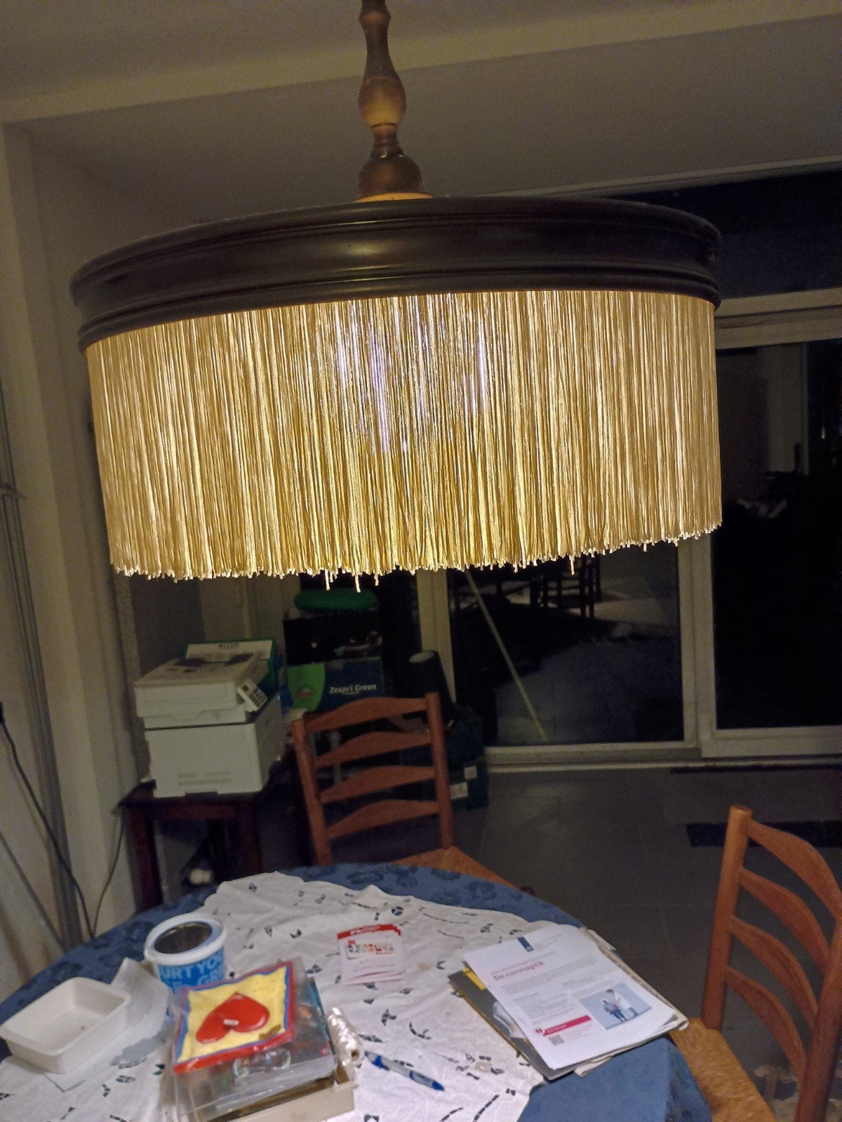 LAMPENKAP  ART DECO, Ophalen, Rond