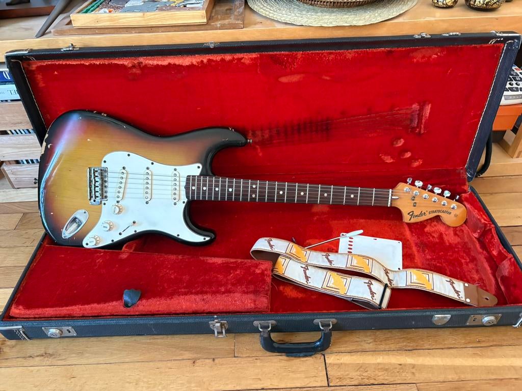 Fender Stratocaster 1974 USA Origineel Vintage, Muziek en Instrumenten, Verzenden, Gebruikt, Solid body, Fender