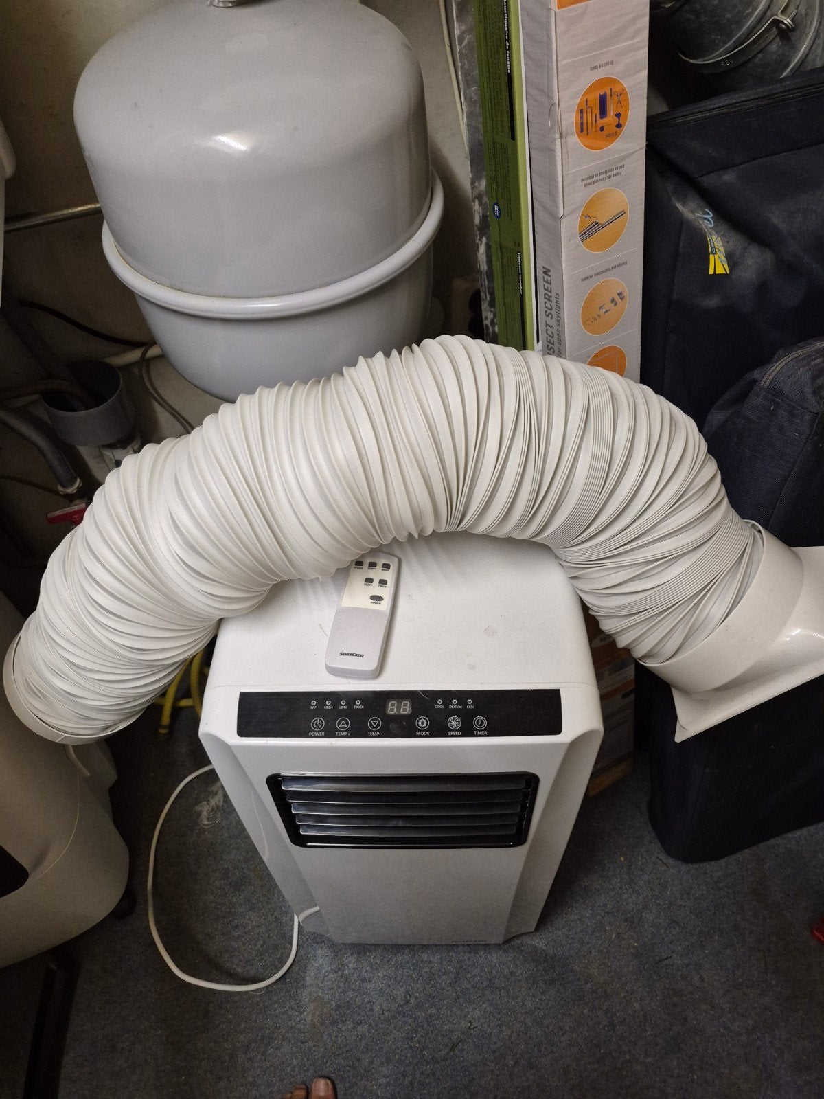 SilverCrest Mobiele Airco met Afstandsbediening, Witgoed en Apparatuur, Ophalen, Gebruikt, Minder dan 60 m³, 3 snelheden of meer