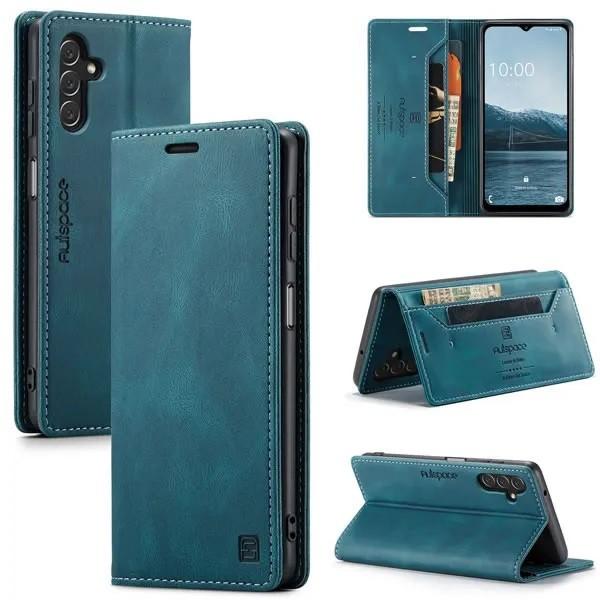 Luxe Wallet Case + Screenprotector voor Galaxy A34 5G _Blauw, Telecommunicatie, Mobiele telefoons | Hoesjes en Frontjes | Blackberry