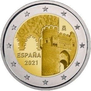 Speciale 2 Euro SPANJE 2021 "De Oude Binnenstad van Toledo"., Ophalen of Verzenden, Spanje, 2 euro