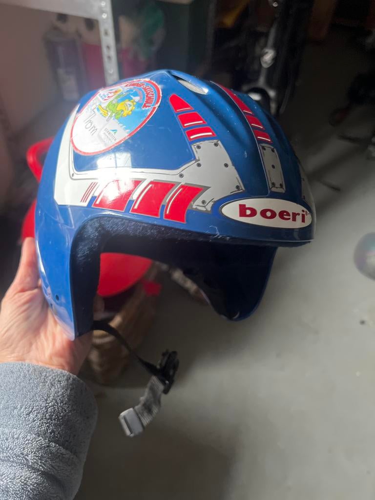 Boeri skihelm blauw, Sport en Fitness, Skiën en Langlaufen, Overige merken, Gebruikt, Overige typen, Ophalen of Verzenden
