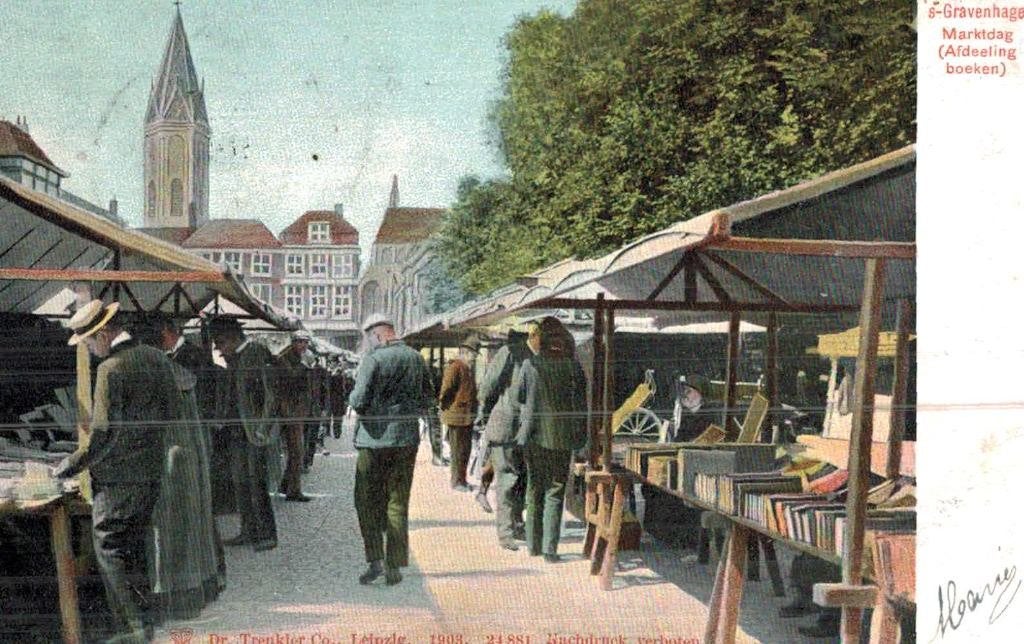 DEN  HAAG Marktdag (Afd. Boeken), Ophalen of Verzenden, Voor 1920, Gelopen, Zuid-Holland