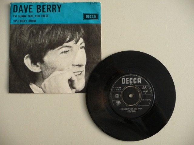 single DAVE BERRY -I'M GONNA TAKE YOU THERE- Decca Rec, 1965, Gebruikt, 7 inch, Ophalen of Verzenden, Pop