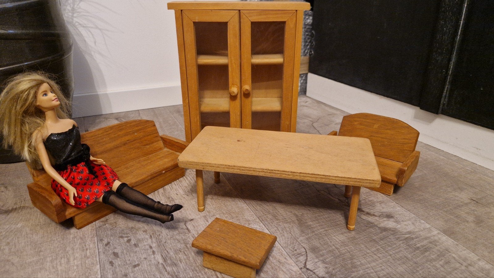 Houten poppenhuismeubels, Ophalen, Gebruikt, Poppenhuis
