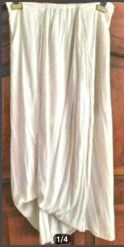 Lange ecru voileachtige Summum rok 38 tot ca 42, Maat 38/40 (M), Summum Woman, Verzenden, Beige