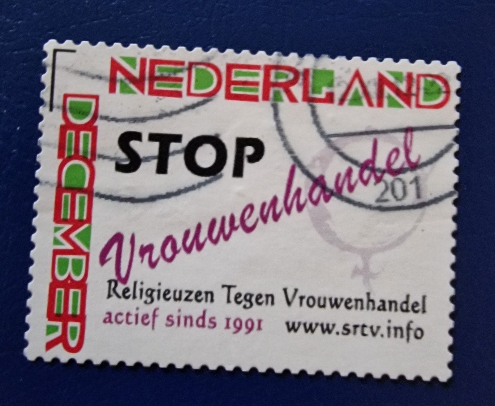 kv1442 persoonlijke postz. 'STOP Vrouwenhandel' postzegel 20, Ophalen of Verzenden, Na 1940, Gestempeld