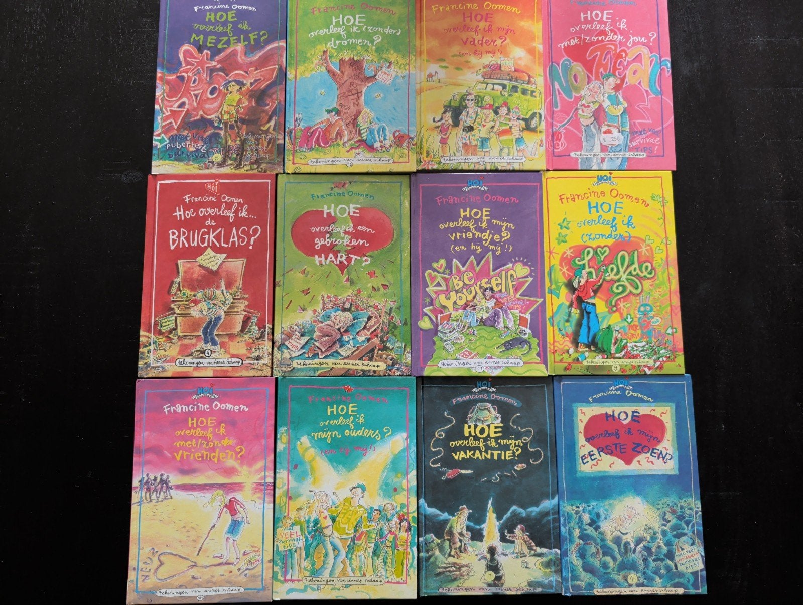 Hoe overleef ik... serie - Francine Oomen bijna compleet, Boeken, Ophalen of Verzenden, Zo goed als nieuw, Francine Oomen, Fictie