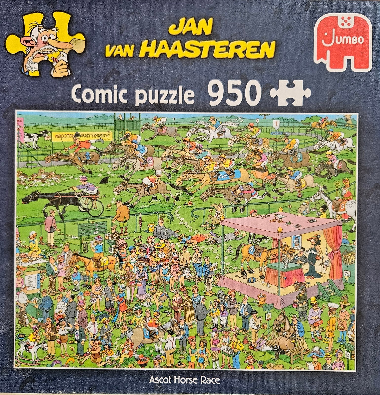 4 Jan van Haasteren puzzels, Ophalen, 500 t/m 1500 stukjes, Zo goed als nieuw