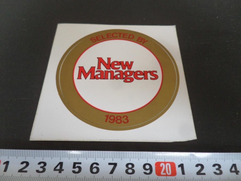 sticker Selected by New Managers 1983, Ophalen, Zo goed als nieuw