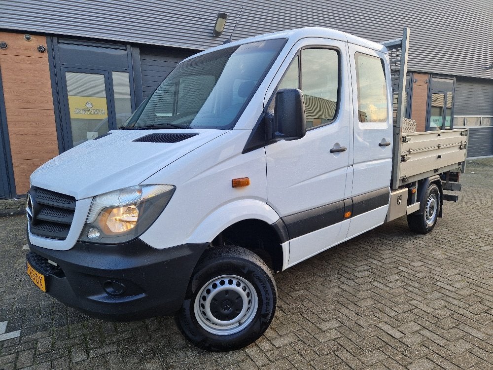 Mercedes-Benz Sprinter 314 CDI 4X4 euro6 366 DC ex overheid, 13 km/l, Dealer onderhouden, Gebruikt, Wit